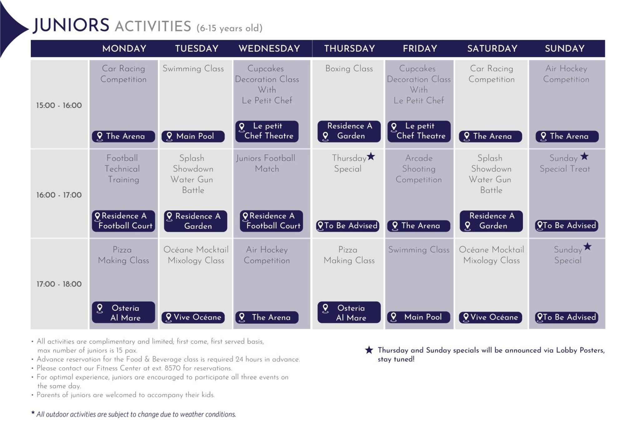 Hyatt Regency Danang Resort And Spa Buitenkant foto A typical timetable for a boarding school