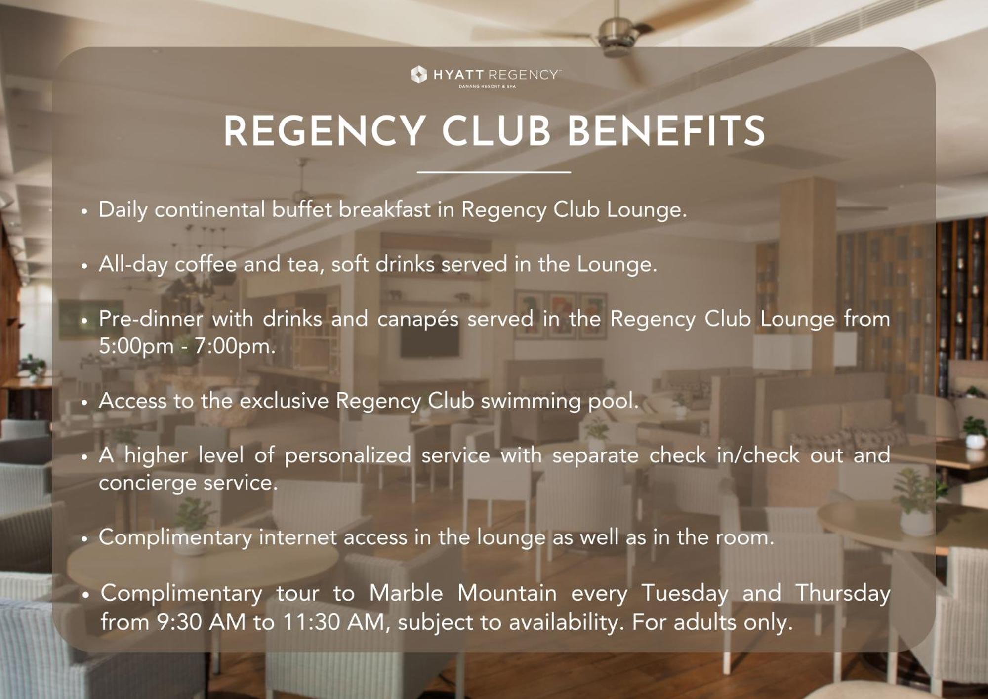 Hyatt Regency Danang Resort And Spa Buitenkant foto Club benefits